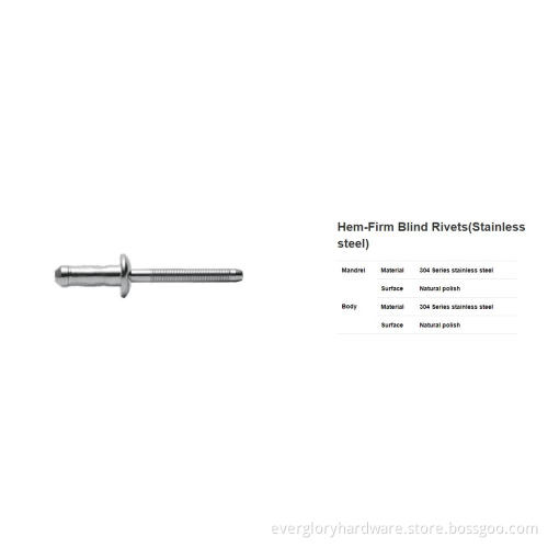 Hem-Firm Blind Rivets(Stainless steel)